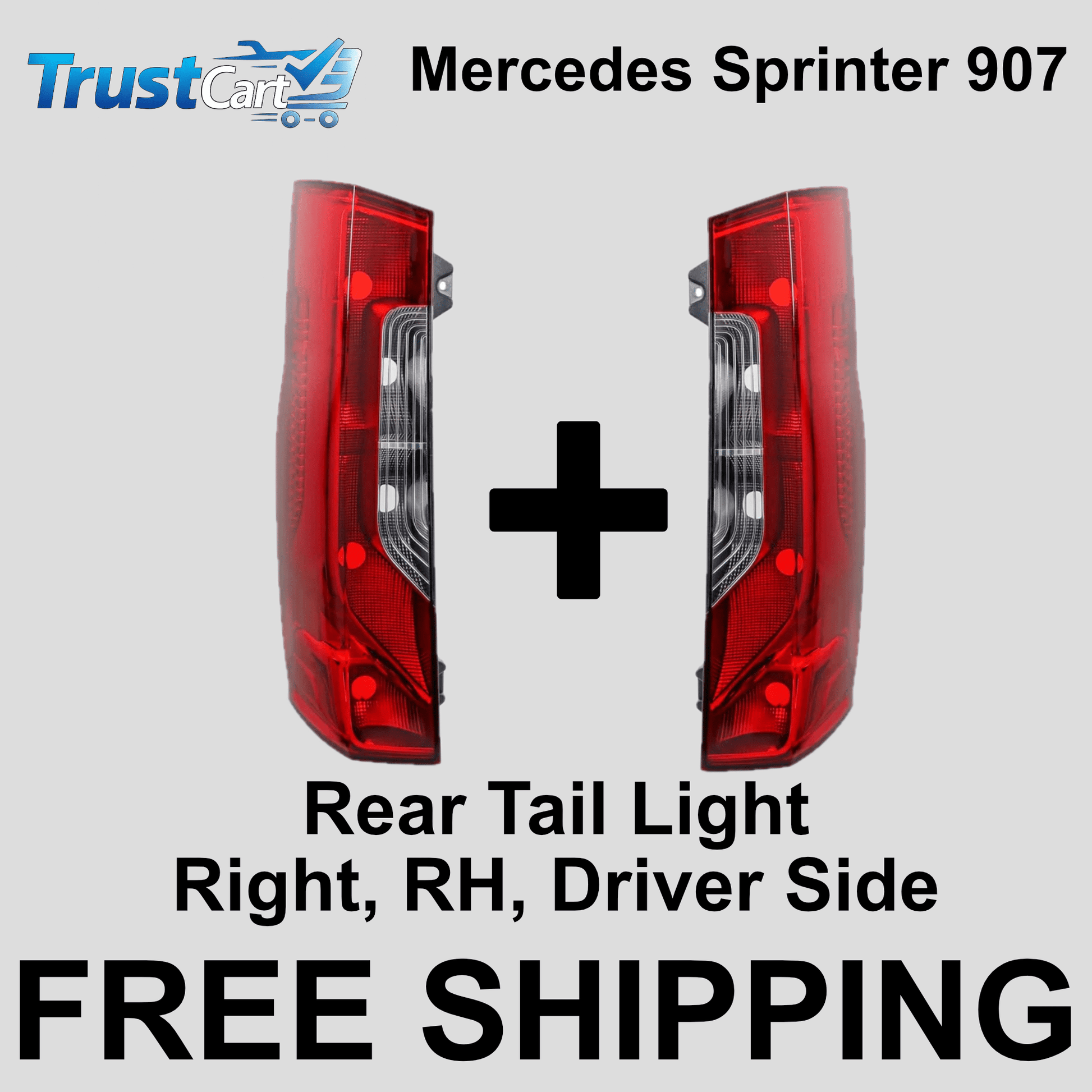 PAIR Rear Tail Light Lamps – Mercedes Sprinter W907 / W910 (2018+) Left & Right - TrustCart