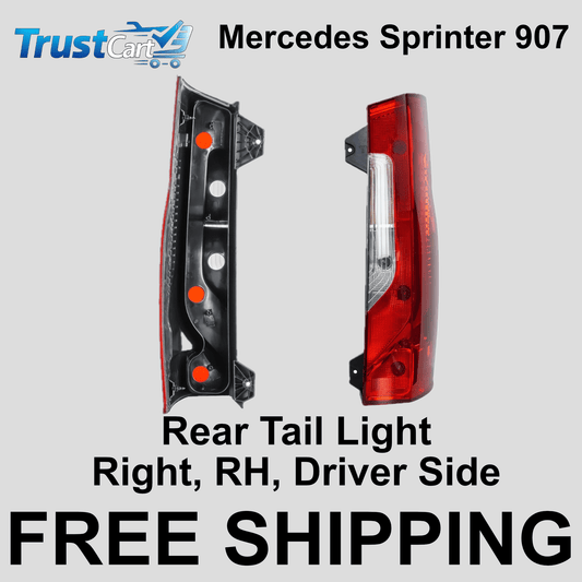 Rear Right Tail Light Lamp for Mercedes - Benz Sprinter W907 W910 (2018 - Present) Driver Side Replacement - TrustCart